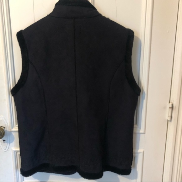 VINTAGE Faux Shearling Vest Size 14 - Picture 8 of 9